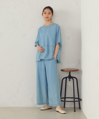 【セットアップ対応】デニム　ブラウス（５２１５ＨＫ７１）