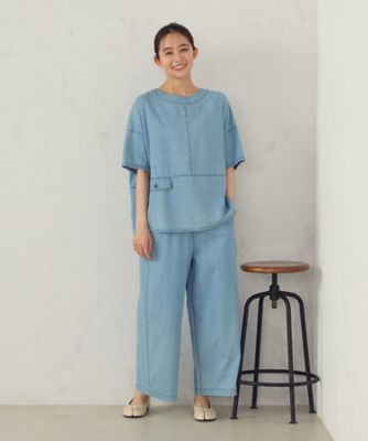 【セットアップ対応】デニム　ブラウス（５２１５ＨＫ７１）