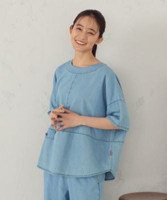 【セットアップ対応】デニム　ブラウス（５２１５ＨＫ７１）