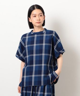 インディゴチェックプルオーバー　／　セットアップ対応（５２１５ＨＫ７２）