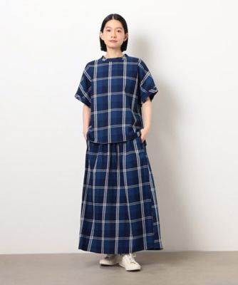 インディゴチェックプルオーバー　／　セットアップ対応（５２１５ＨＫ７２）
