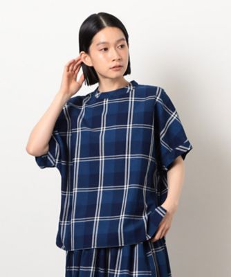 インディゴチェックプルオーバー　／　セットアップ対応（５２１５ＨＫ７２）