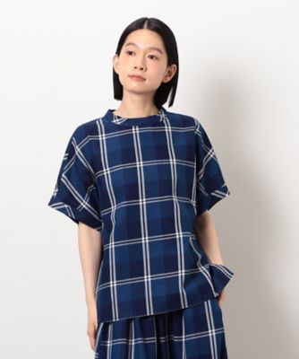 インディゴチェックプルオーバー　／　セットアップ対応（５２１５ＨＫ７２）