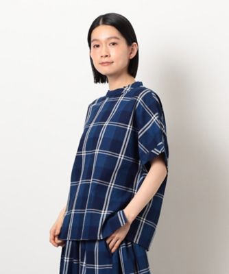 インディゴチェックプルオーバー　／　セットアップ対応（５２１５ＨＫ７２）