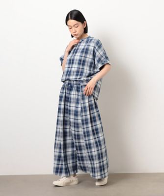 インディゴチェックプルオーバー　／　セットアップ対応（５２１５ＨＫ７２）