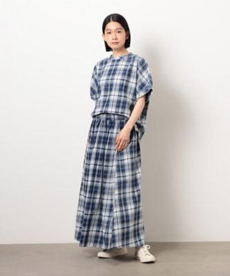 インディゴチェックプルオーバー　／　セットアップ対応（５２１５ＨＫ７２）