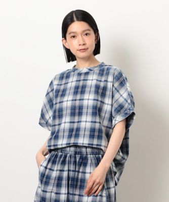 インディゴチェックプルオーバー　／　セットアップ対応（５２１５ＨＫ７２）