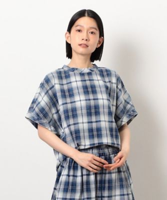 インディゴチェックプルオーバー　／　セットアップ対応（５２１５ＨＫ７２）
