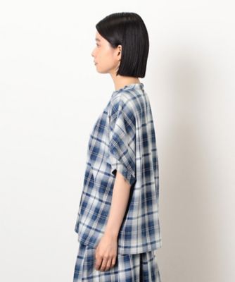 インディゴチェックプルオーバー　／　セットアップ対応（５２１５ＨＫ７２）