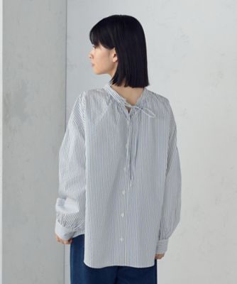 ＜COMME CA ISM (Women)＞２ＷＡＹ　サッカーストライプブラウス（５２１５ＨＭ７２）