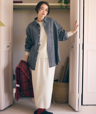 ＜COMME CA ISM (Women)＞デニムビックシャツ（５２１５ＨＯ７０）