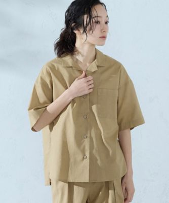 コットンリネン 半袖シャツ／セットアップ対応（5215HO73