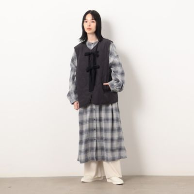 キルティング　リボンベスト（５２２１ＢＥ７５）