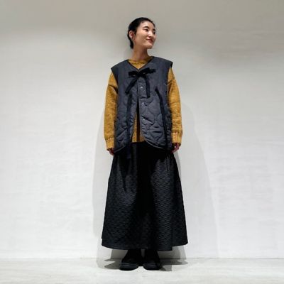 キルティング　リボンベスト（５２２１ＢＥ７５）