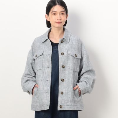 ＜COMME CA ISM (Women)＞スラブツィードブルゾン（５２２１ＢＧ７２）