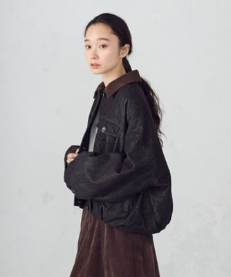 ＜COMME CA ISM (Women)＞衿コーデュロイ　デニムブルゾン　／　セットアップ対応（５２２１ＢＭ７３）