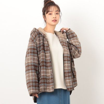 ＜COMME CA ISM (Women)＞ループチェックコート（５２２５ＭＥ７２）