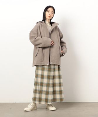 美品✴︎ GASA* ガサ獅子座　ニットフードコート ジャージーメルトン フードコート（5225MI70） | COMME CA ISM