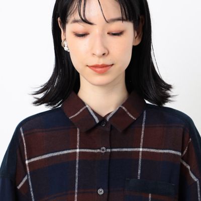 チェック柄　シャツワンピース（５２３１ＯＡ７３）