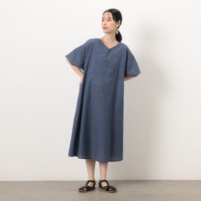 ＜三越伊勢丹/公式＞ COMME CA ISM (Women)/コムサ イズム 2WAY アッパッパ 半袖ワンピース アオ ワンピース・ドレス【三越伊勢丹/公式】