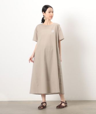 ＜COMME CA ISM (Women)＞半袖アッパッパ　ワンピース（刺繍入り）（５２３１ＯＧ７４）