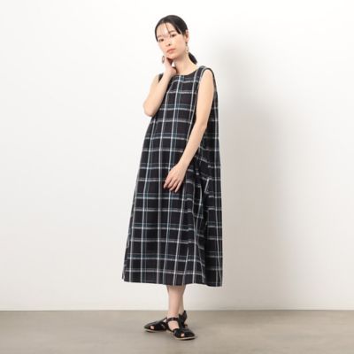 ノースリーブ チェックアッパッパ ワンピース（5231OG76 