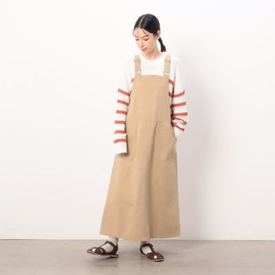 ＜COMME CA ISM (Women)＞コットンカツラギ　ジャンパースカート（５２３１ＯＧ８０）