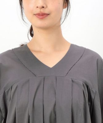 インドコットン　タックワンピース（５２３１ＯＧ８２）