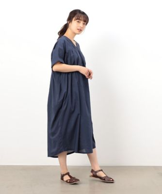 インドコットン　タックワンピース（５２３１ＯＧ８２）