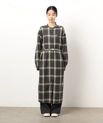 起毛チェック　シャツワンピース（５２３１ＯＩ７６）