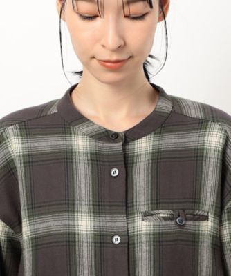 起毛チェック　シャツワンピース（５２３１ＯＩ７６）