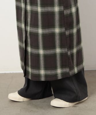 起毛チェック　シャツワンピース（５２３１ＯＩ７６）