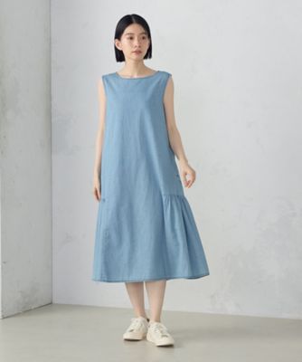 ＜COMME CA ISM (Women)＞デニムノースリーブあっぱっぱ（５２３１ＯＫ７４）