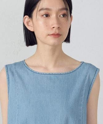 デイリーリラックス　ノースリーブワンピース　デニム（５２３１ＯＫ７４）
