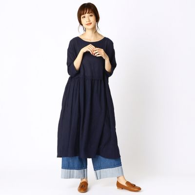 大人気 アッパッパ 七分袖 ウエストギャザー ワンピース ｏｎｉｇｉｒｉ ５２３１ｏｎ８１ 三越伊勢丹オンラインストア 公式