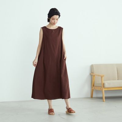 リネン ノースリーブ ワンピース アッパッパ ５２３１ｏｐ７１ 三越伊勢丹オンラインストア 公式
