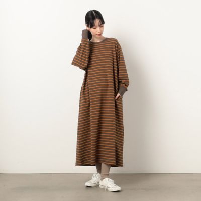 【美品￼】ボーダーズ 別注 伊勢丹限定 ワンピース(定価73,000円) ボーダースウェット ロングワンピース（5234OE70） | COMME CA