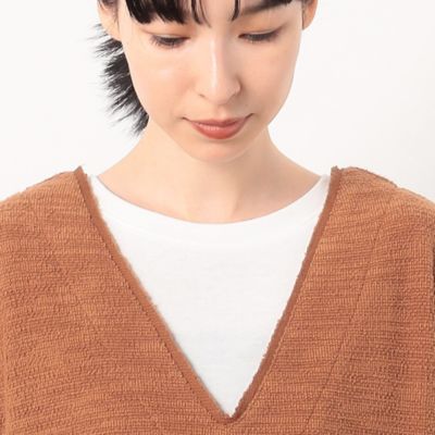 【セットアイテム】ツイードジャカード　ワンピース＋長袖Ｔシャツ（５２３４ＯＥ７１）