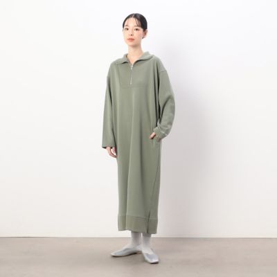 スウェット　ハーフジップ　ワンピース（５２３４ＯＧ７０）