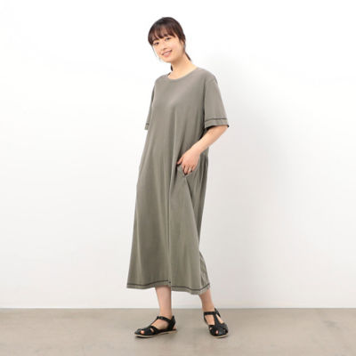 ＜COMME CA ISM (Women)＞ピグメント　クルーネックワンピース（５２３４ＯＧ７３）