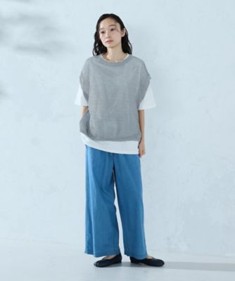 セットアイテム】メッシュニットベスト＋Tシャツ（5239KO70