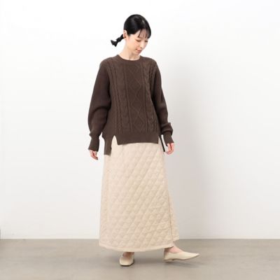 キルティング　ロングスカート（５２５０ＦＡ７５）