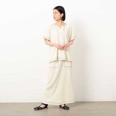 ワッフルピグメント スカート ／ セットアップ対応（5250FG75
