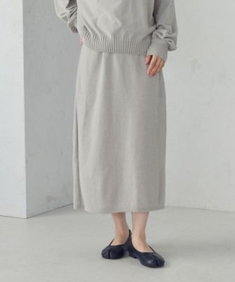 ＜COMME CA ISM (Women)＞ナチュラルモールナロースカート　／　セットアップ対応（５２５０ＦＭ７１）