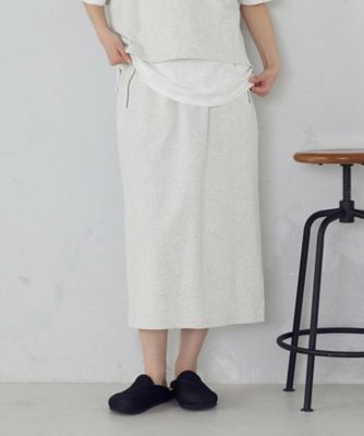 裏毛ナロースカート／セットアップ対応（5250FO72） | COMME