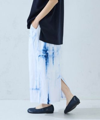 COMME CA ISM (Women)/コムサ　イズム 絞り染め　ナロースカート　／　セットアップ対応（５２５０ＦＯ７４）