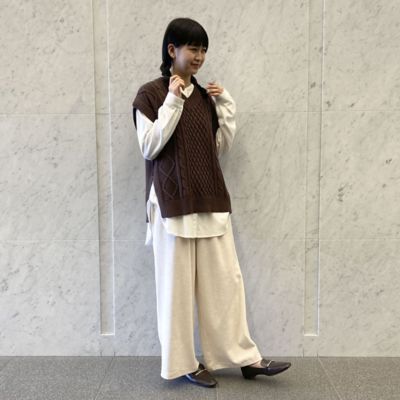 ベロア　ワイドパンツ（５２５２ＰＡ７４）