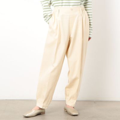 ＜COMME CA ISM (Women)＞コットンツイルタックパンツ（５２５２ＰＣ７０）