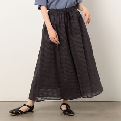 ＜COMME CA ISM (Women)＞ドビーストライプ　イージー　ワイドパンツ（５２５２ＰＣ７６）