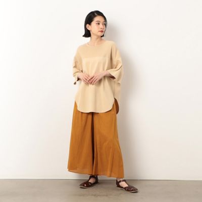 【極美品】ICB ストライプ セットアップ パンツスーツ ウエストゴム ストライプ柄 2ボトム付3点セットスーツ レディス Purelast